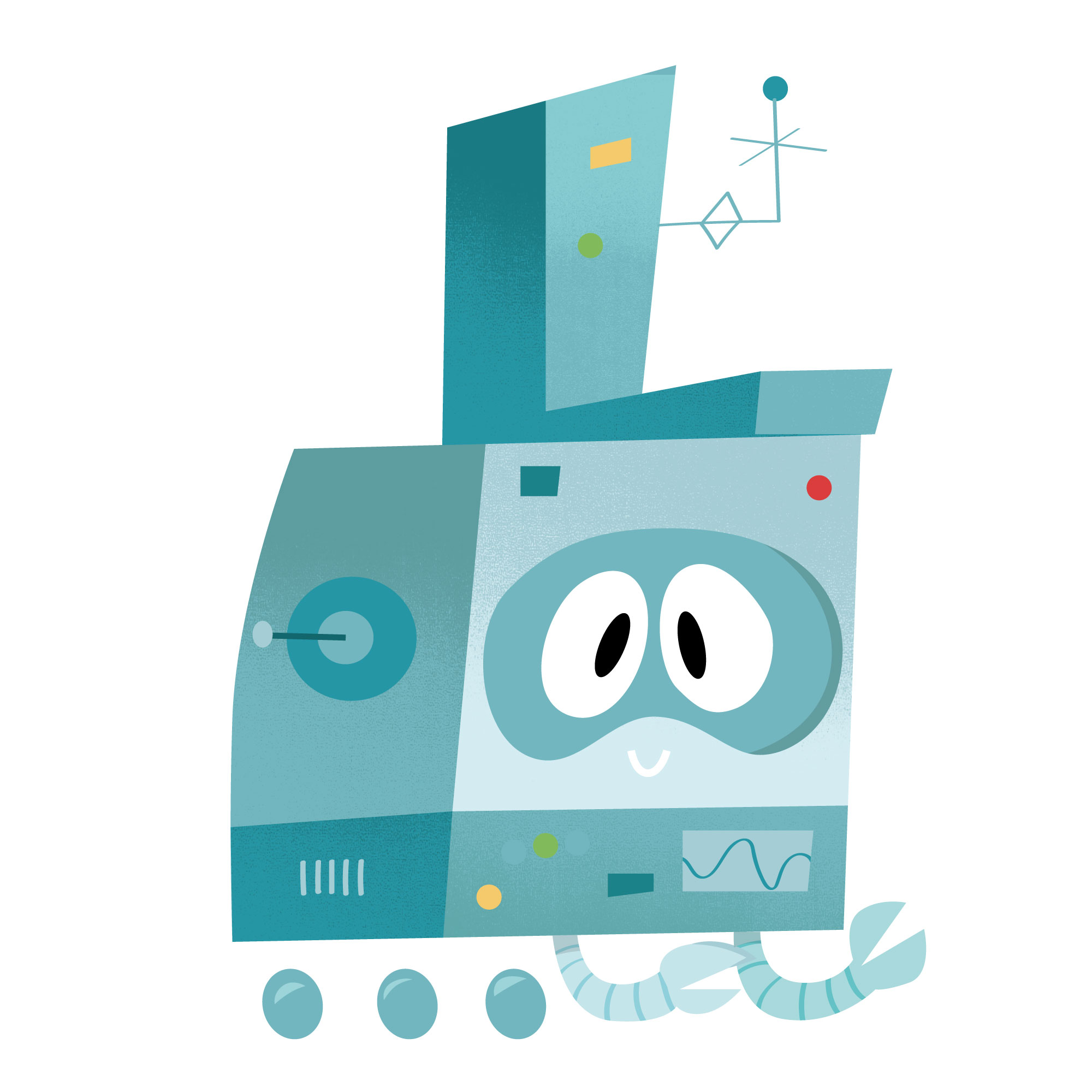 Robot Illustration Coding For Kids Scratch