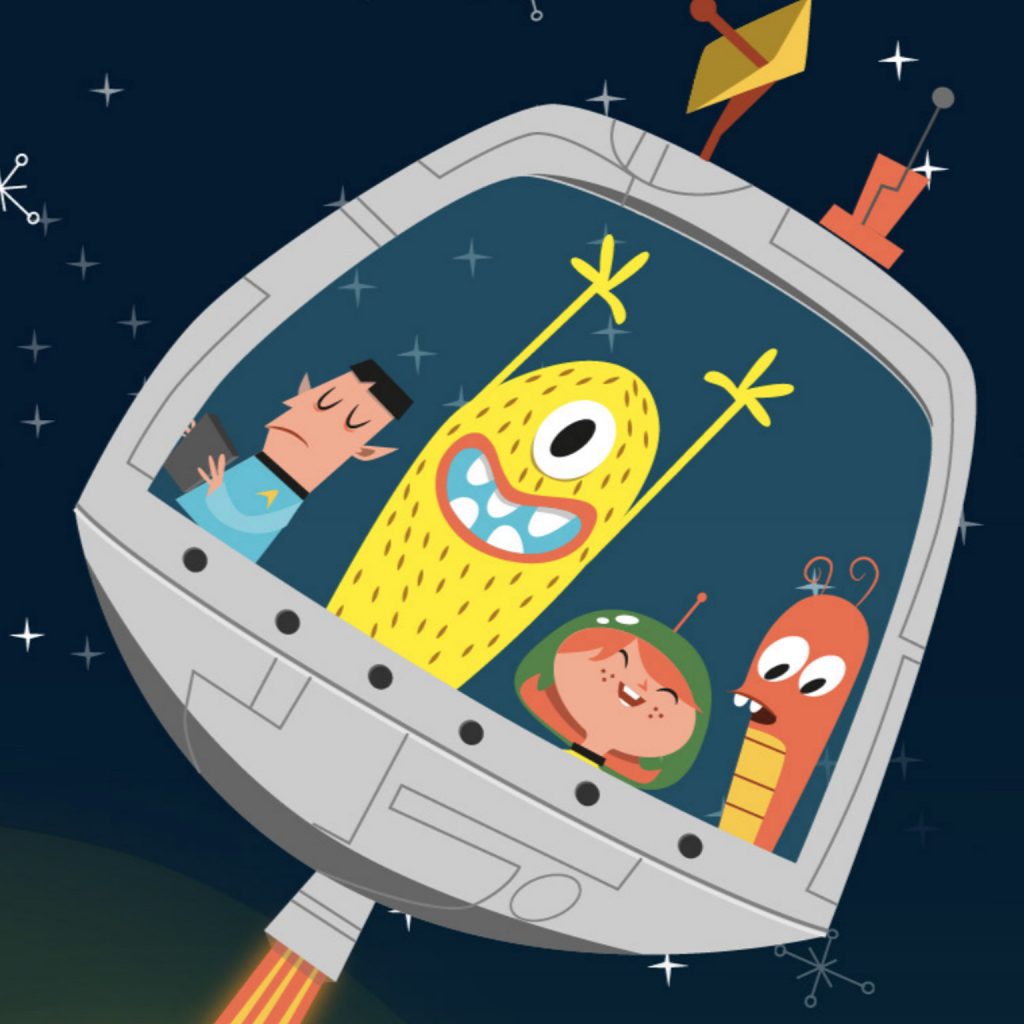 Space illustrations for the Technisches Museum Wien